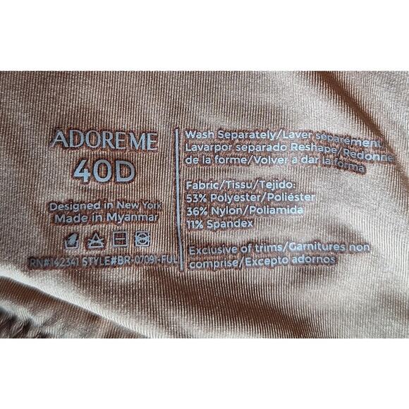 Adore Me Women 40D Cappuccino Marl Brown "Abellina Contour Plus" Underwire Bra - Picture 3 of 3